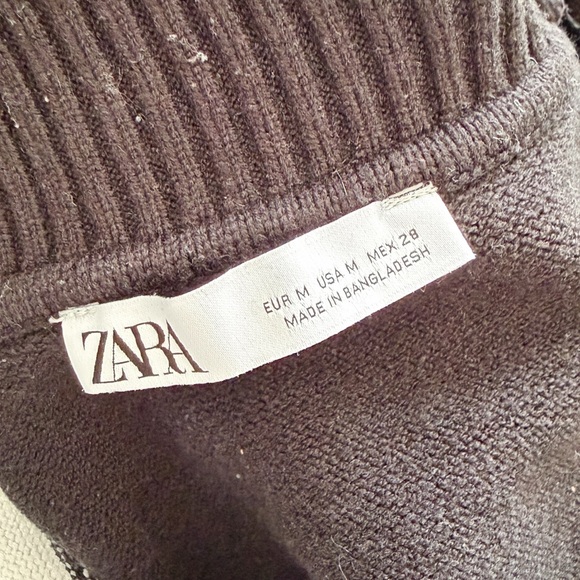 ZARA • Striped Knit Sweater in Black/White - Picture 9 of 12